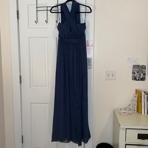 Birdy Grey Bridesmaid Dress- Grace Convertible Dress - Slate Blue